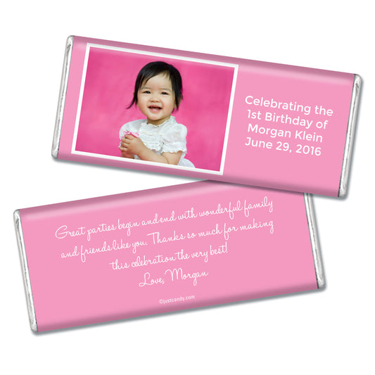 Birthday Personalized Hershey's Milk Chocolate Bar Photo & Message