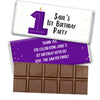 Personalized 1st Birthday Party Belgian Chocolate Bars