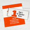 Personalized 1st Birthday Party Chocolate Bar Wrappers