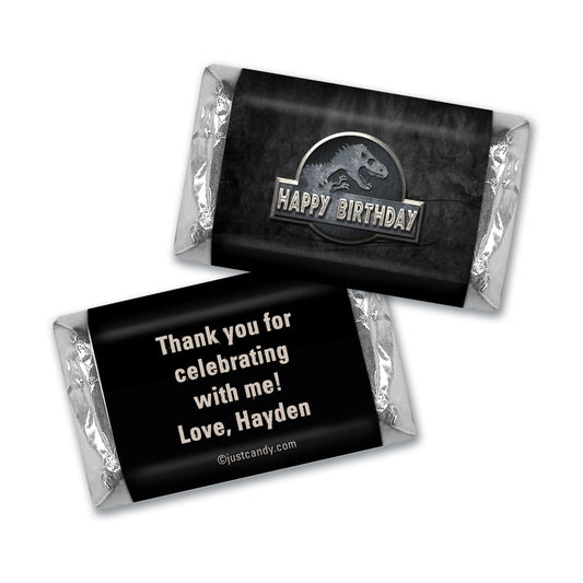 Birthday Personalized Hershey's Miniatures Jurassic World Dinosaur