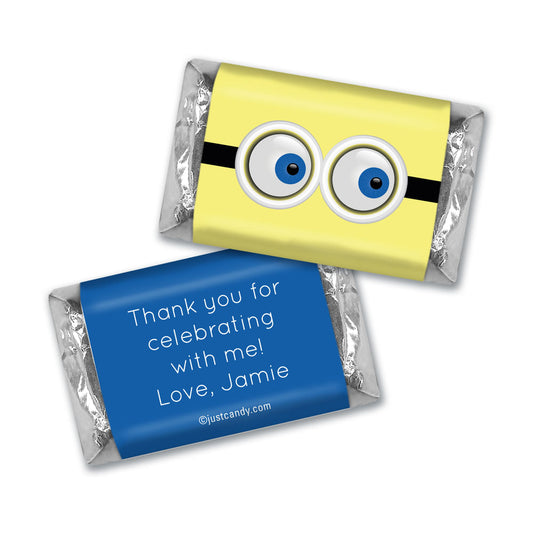 Birthday Personalized Hershey's Miniatures Minion Inspired