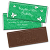 Birthday Personalized Embossed Chocolate Bar Butterfly Garden