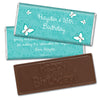 Birthday Personalized Embossed Chocolate Bar Butterfly Garden