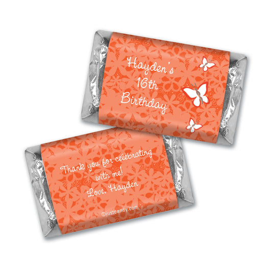 Birthday Personalized Hershey's Miniatures Butterfly Garden