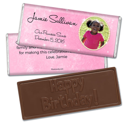 Birthday Personalized Embossed Chocolate Bar Twinkle Princess Photo