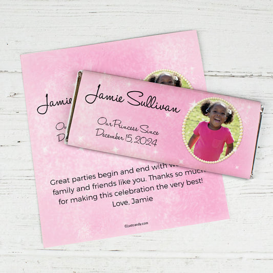 Birthday Personalized Chocolate Bar Wrappers Twinkle Princess Photo