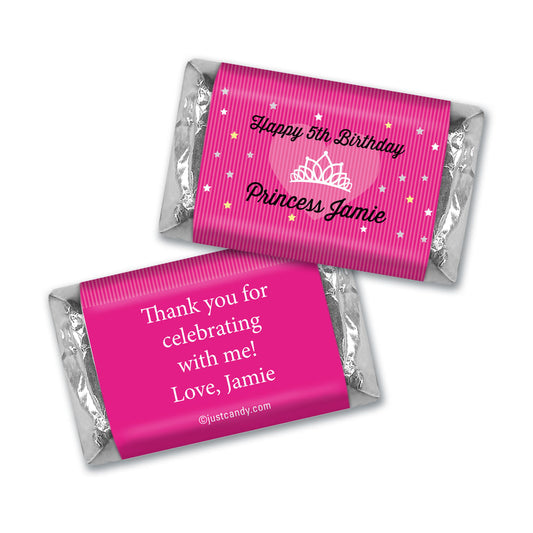 Birthday Personalized Hershey's Miniatures Princess Crown