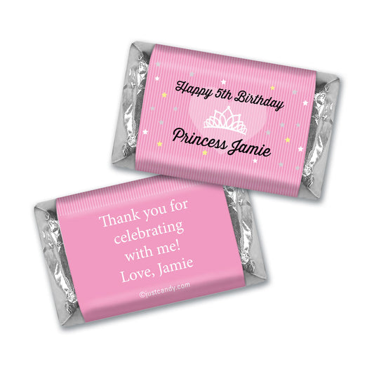 Birthday Personalized Hershey's Miniatures Princess Crown