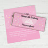 Birthday Personalized Chocolate Bar Wrappers Princess Crown