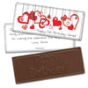 Birthday Personalized Embossed Chocolate Bar Hanging Hearts