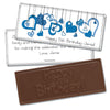 Birthday Personalized Embossed Chocolate Bar Hanging Hearts