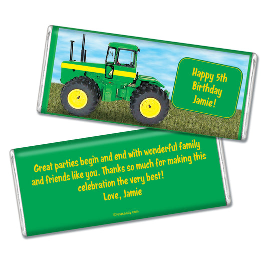 Birthday Personalized Hershey's Milk Chocolate Bar Oh Deere! Farm Tractor