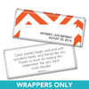 Birthday Personalized Chocolate Bar Wrappers Chevron