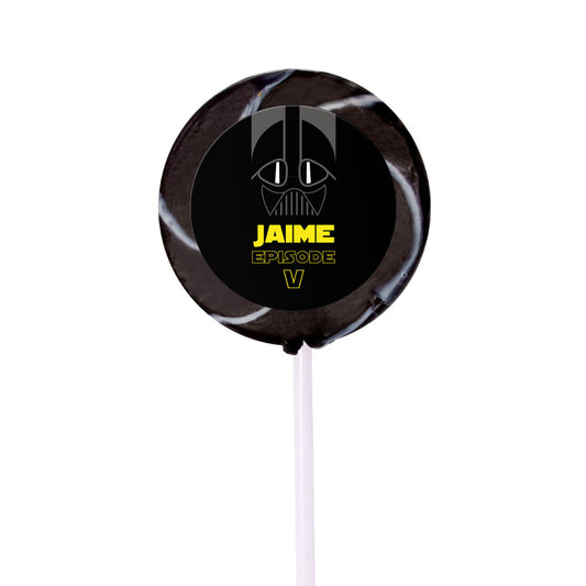 Birthday Personalized Small Swirly Pop Jedi Master (24 Pack)