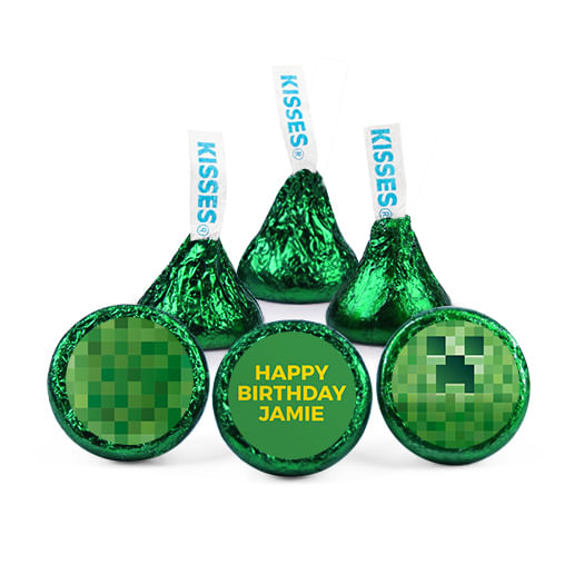 Personalized Kids Birthday Minecraft Themed Deluxe Candy Buffet