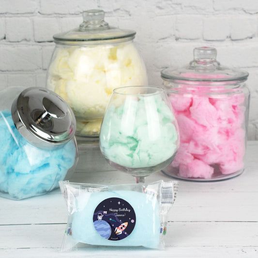 Personalized Space Birthday Cotton Candy (Pack of 10) Favor - Out of this World