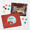 Personalized Kids Birthday Fire Truck Chocolate M&Ms Favor Bag