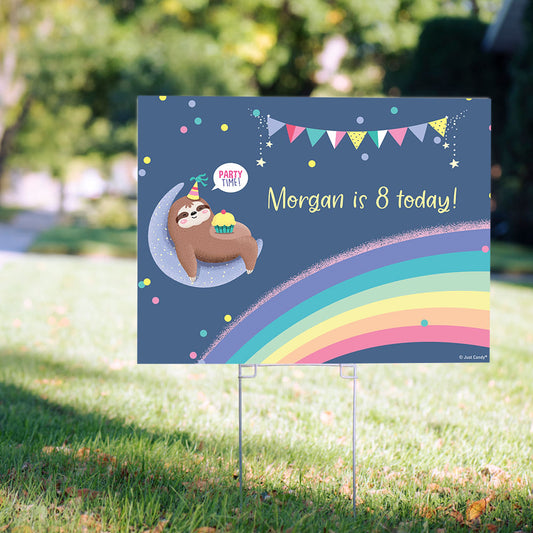 Personalized Kids Birthday Chill Birthday Yard Sign