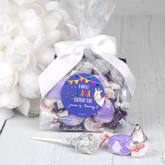 Personalized Kids Birthday Llama Fun Goodie Bag