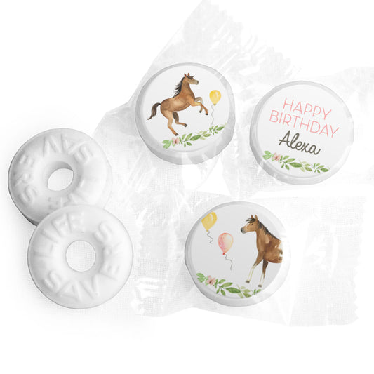 Personalized Horse Birthday Life Savers Mints - Wild Horse