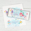 Personalized Watercolor Mermaid Kids Birthday Chocolate Bar Wrappers