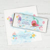 Personalized Watercolor Mermaid Kids Birthday Chocolate Bar Wrappers