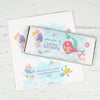 Personalized Watercolor Mermaid Kids Birthday Chocolate Bar Wrappers