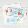 Personalized Watercolor Mermaid Kids Birthday Chocolate Bar Wrappers