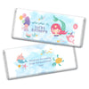 Personalized Kids Birthday Watercolor Mermaid Hershey's Milk Chocolate Bar