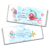 Personalized Kids Birthday Watercolor Mermaid Hershey's Milk Chocolate Bar