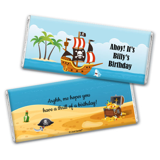 Personalized Pirate Birthday Hershey's Milk Chocolate Bar