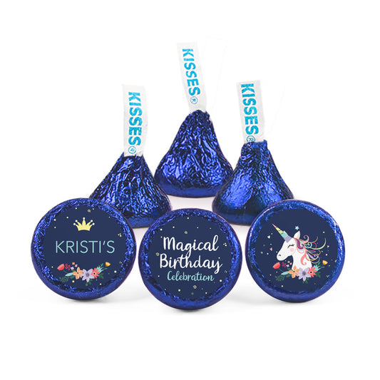 Personalized Unicorn Birthday Hershey's Kisses