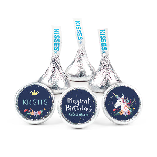 Personalized Unicorn Birthday Hershey's Kisses