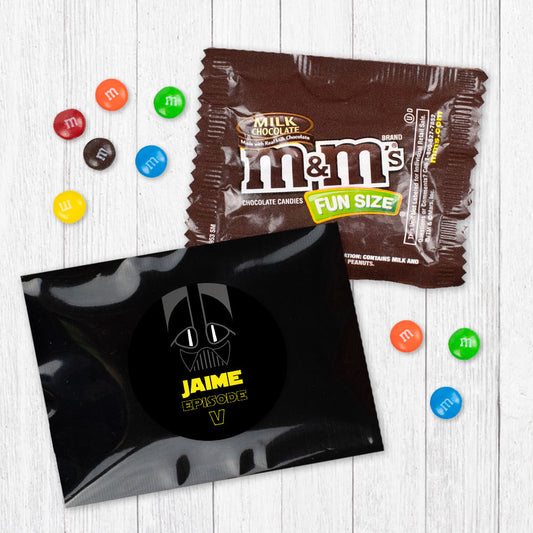 Personalized Kids Birthday Galactic Empire Chocolate M&Ms Favor Bag