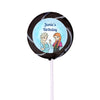 Birthday Personalized Small Swirly Pop Disney Style Frozen Theme (24 Pack)