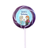 Birthday Personalized Small Swirly Pop Disney Style Frozen Theme (24 Pack)