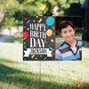 Happy Birthday Yard Sign Personalized Birthday Chalk with Photo