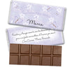 Quinceaera Personalized Belgian Chocolate Bar Jardn de Mariposas