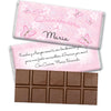 Quinceaera Personalized Belgian Chocolate Bar Jardn de Mariposas