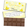 Quinceaera Personalized Belgian Chocolate Bar Jardn de Mariposas