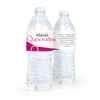 Personalized Quinceaera Rayas y el Arco Water Bottle Sticker Labels (5 Labels)