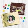 Personalized Quinceanera Photo Milk Chocolate M&Ms Favor Bag