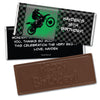 Birthday Personalized Embossed Chocolate Bar Motorcycle Motorcross Party