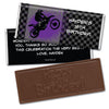 Birthday Personalized Embossed Chocolate Bar Motorcycle Motorcross Party