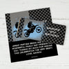 Birthday Personalized Chocolate Bar Wrappers Motorcycle Motorcross Party