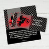 Birthday Personalized Chocolate Bar Wrappers Motorcycle Motorcross Party