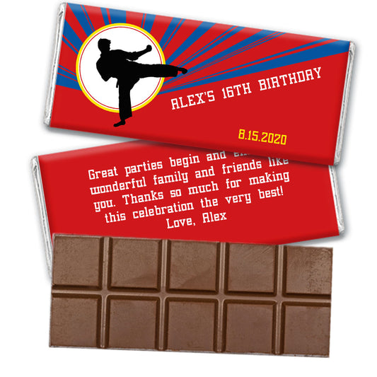 Personalized Adult Birthday Belgian Chocolate Bar & Wrapper