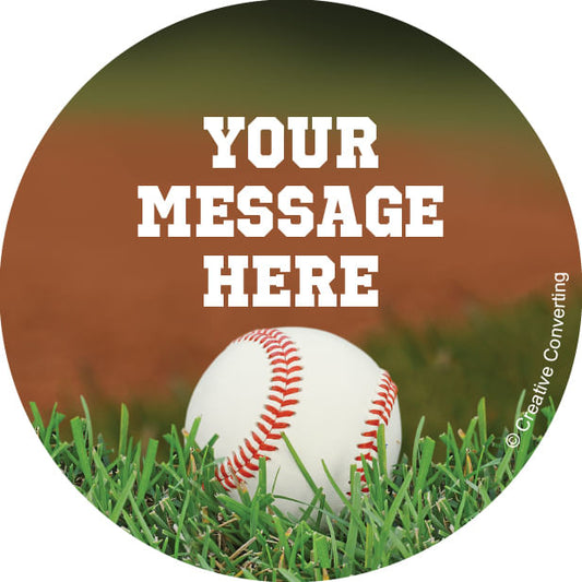 Baseball Personalized 2" Stickers (20 Stickers)