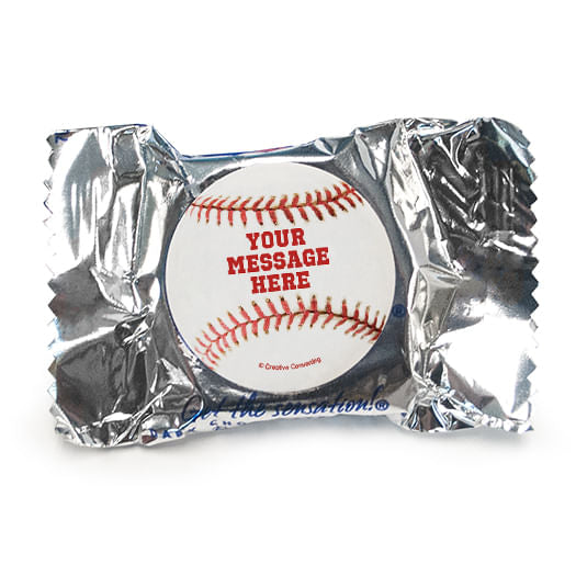 Baseball Personalized York Peppermint Patties (84 Pack) - pack of 70