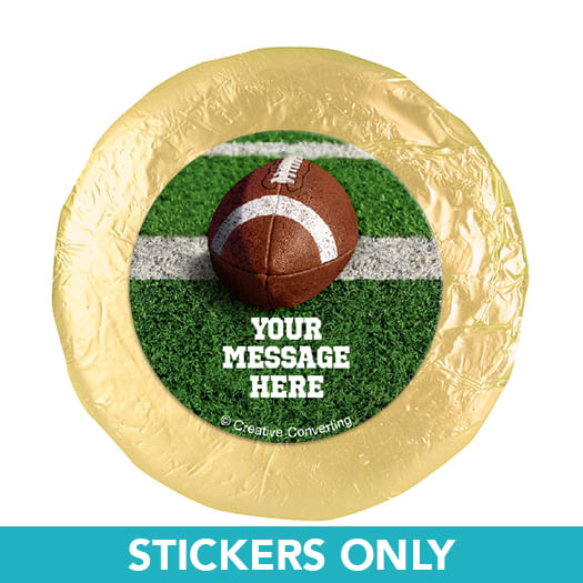 Football Personalized 1.25" Stickers (48 Stickers)